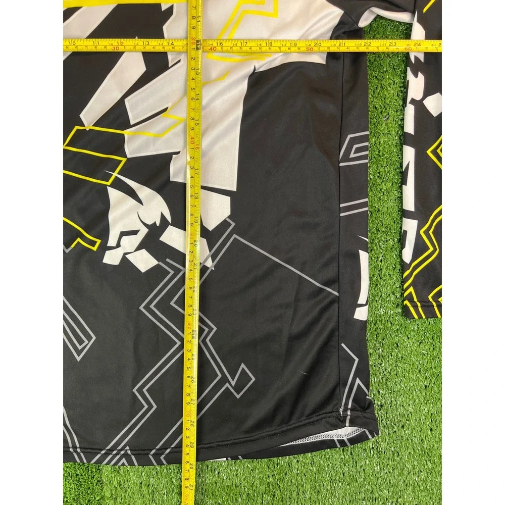 Thor Racing‎ Long Sleeve Motocross Jersey Men Black White Yellow Graphic XL